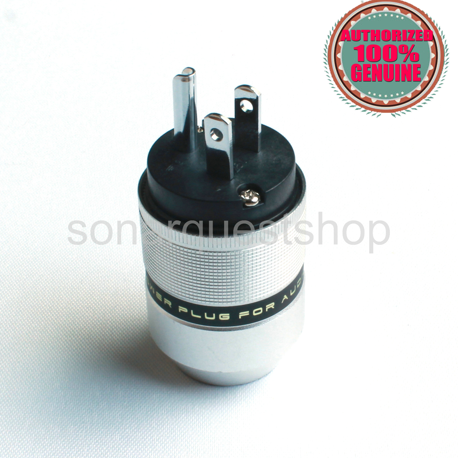 SONARQUEST P25 P(B) US Rhodium Plated UP Black Aluminum alloy Power Plug